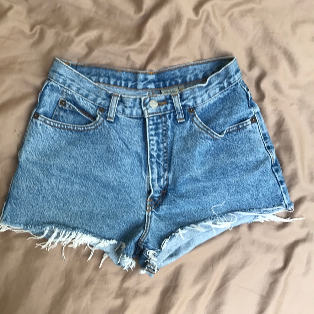 Calvin Klein High-Waisted Denim Shorts Size 10